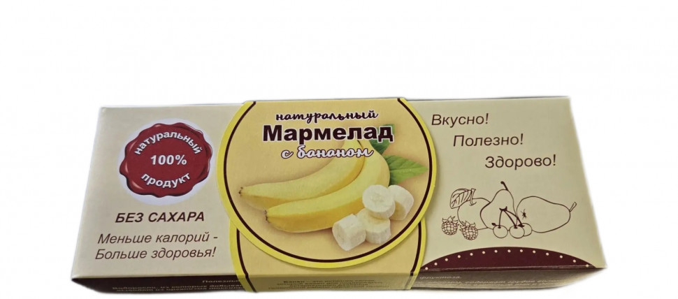  Мармелад натуральный "Банан" 140г  в Спасск-Дальний