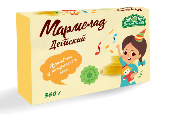 №2 Мармелад  "Детский" белевский 360г   в Спасск-Дальний