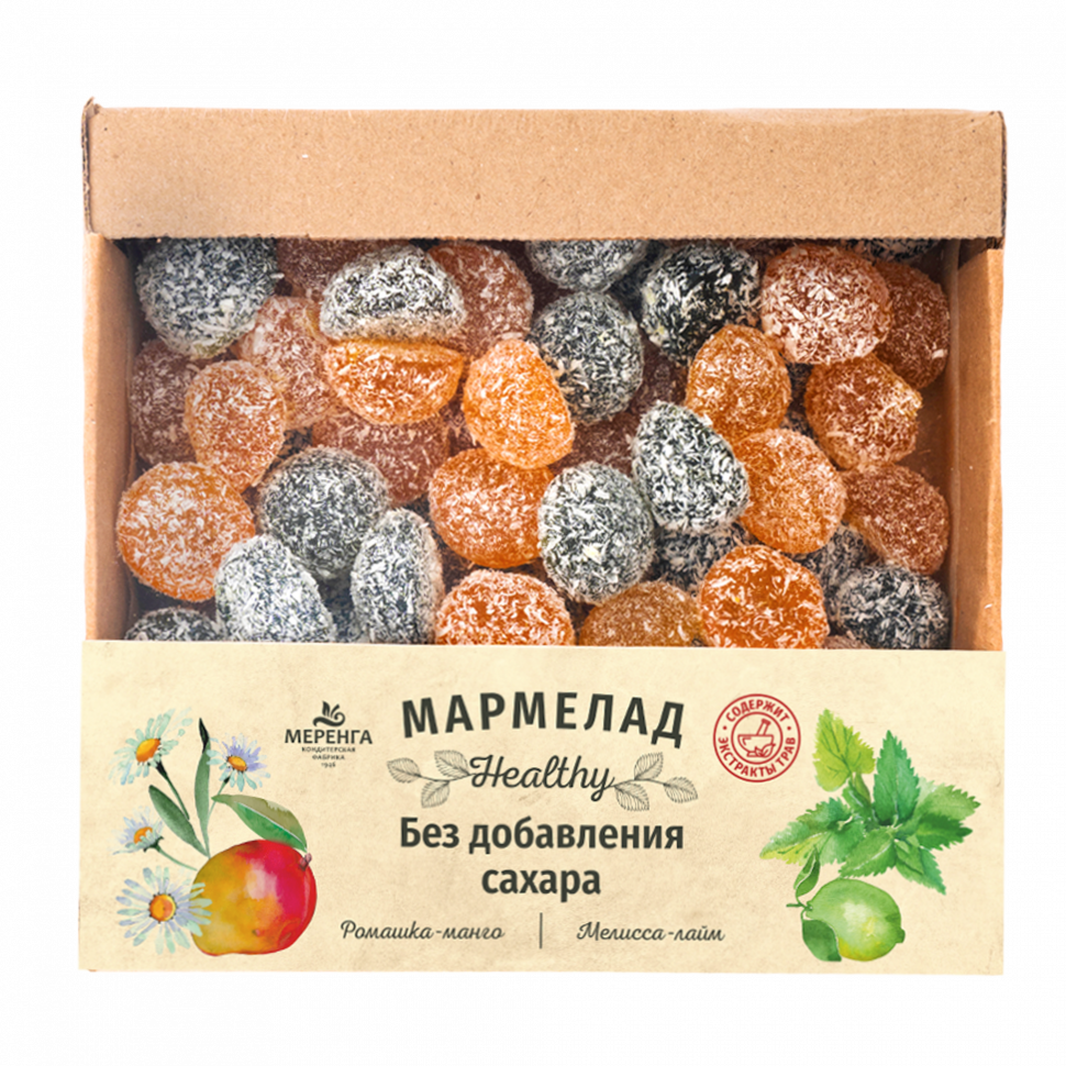  Меренга Мармелад в кокосовой обсыпке Ромашка+Мелисса , 800г     в Спасск-Дальний