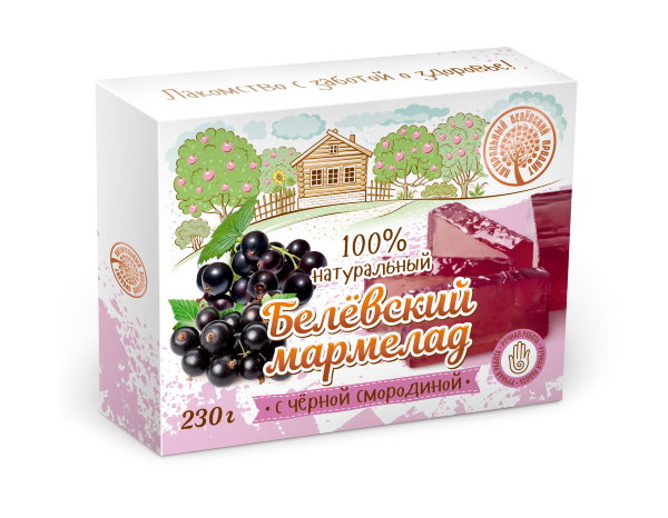 №2 Мармелад белевский "Черная смородина" 230г в Спасск-Дальний